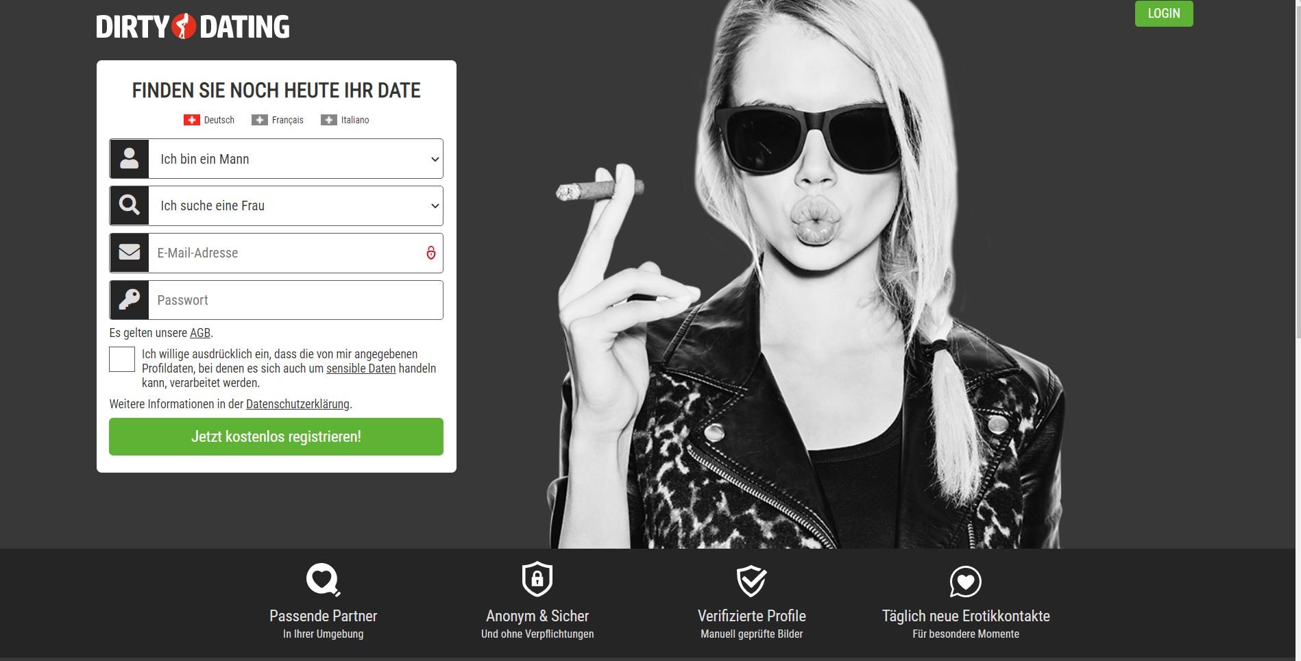 Testbericht - dirtydating.ch Abzocke