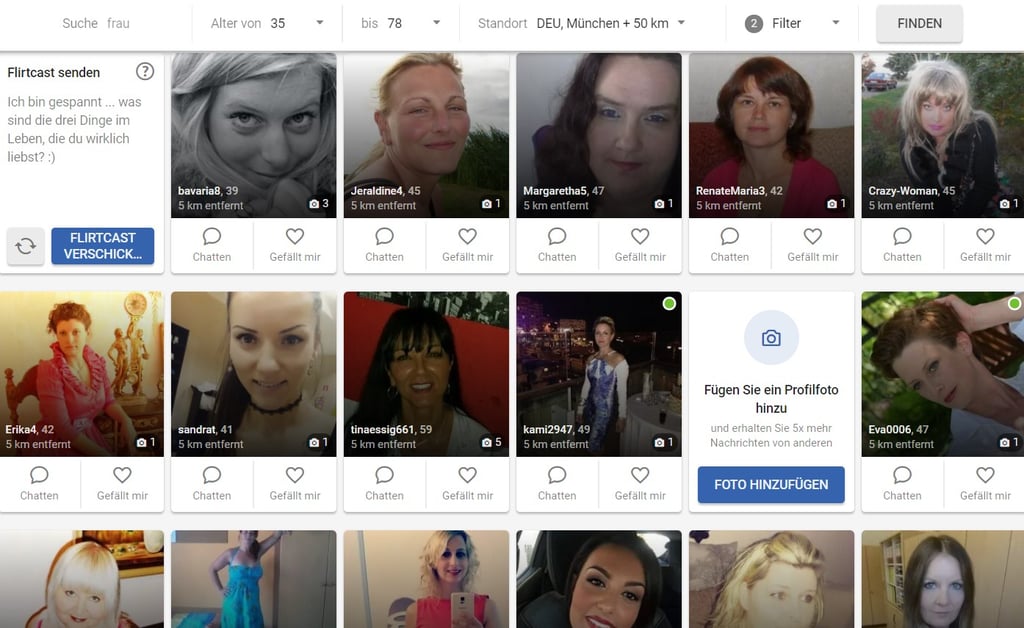 flirtymature.com - Mitgliederbereich Abzocke