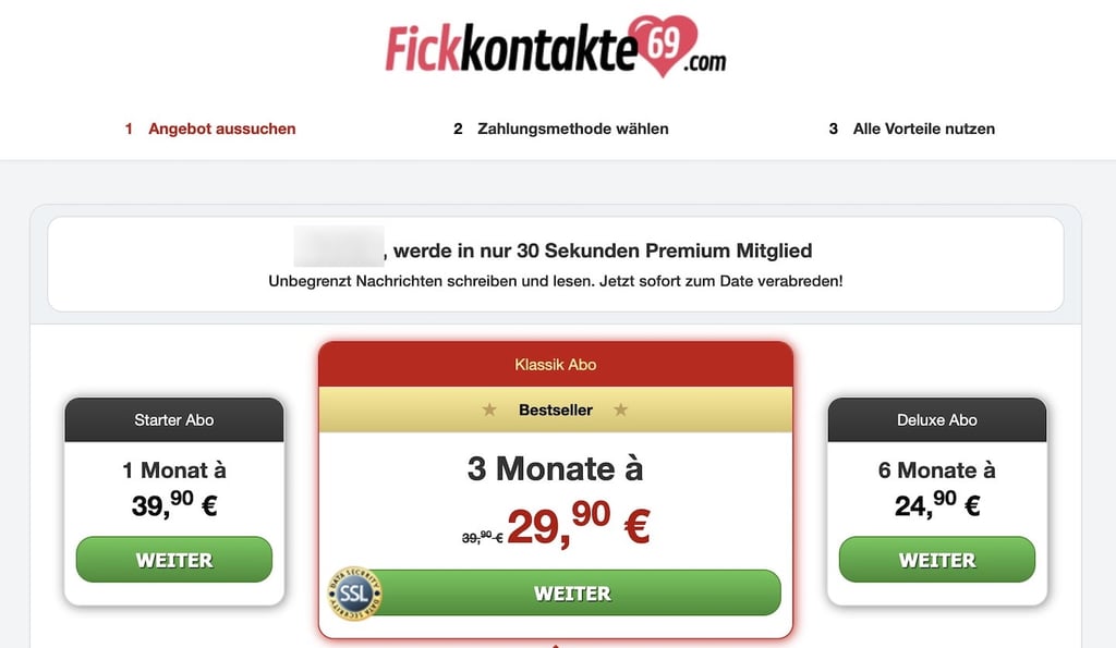 FickKontakte69.com Kosten