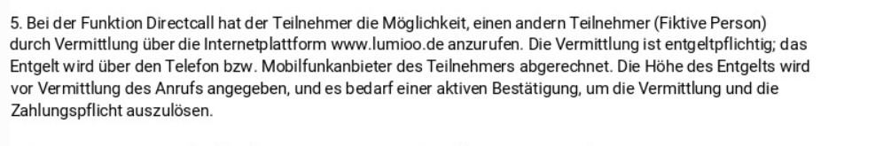 Lumioo.de AGB