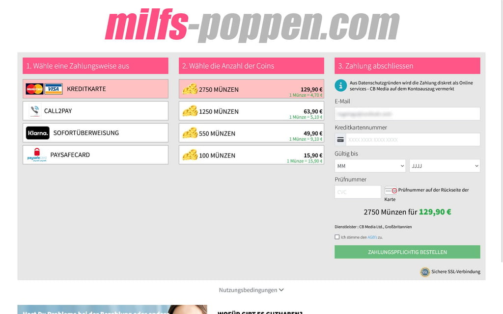 Milfs-Poppen.com Kosten