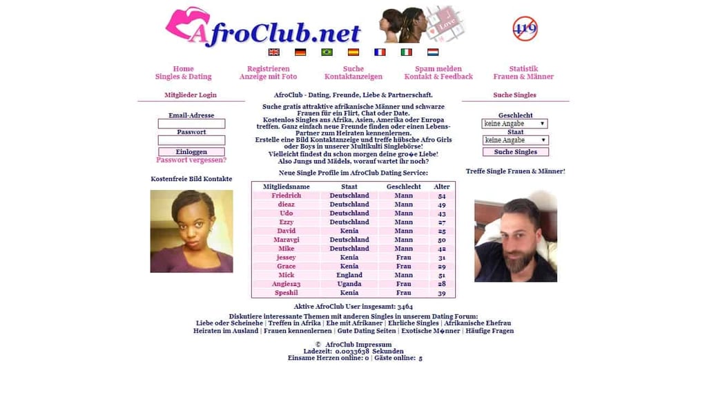 Testbericht: Single-Dating.AfroClub.net