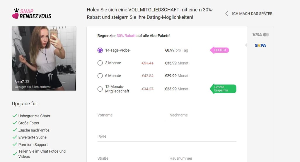 Testbericht snaprendezvous.com Kosten