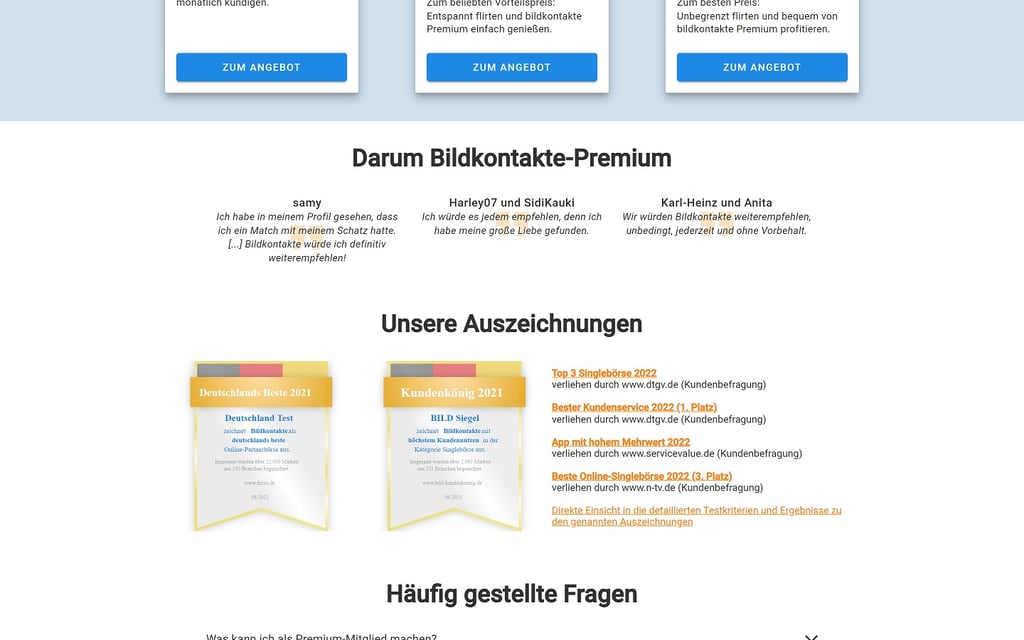 BildKontakte.de Auszeichnungen