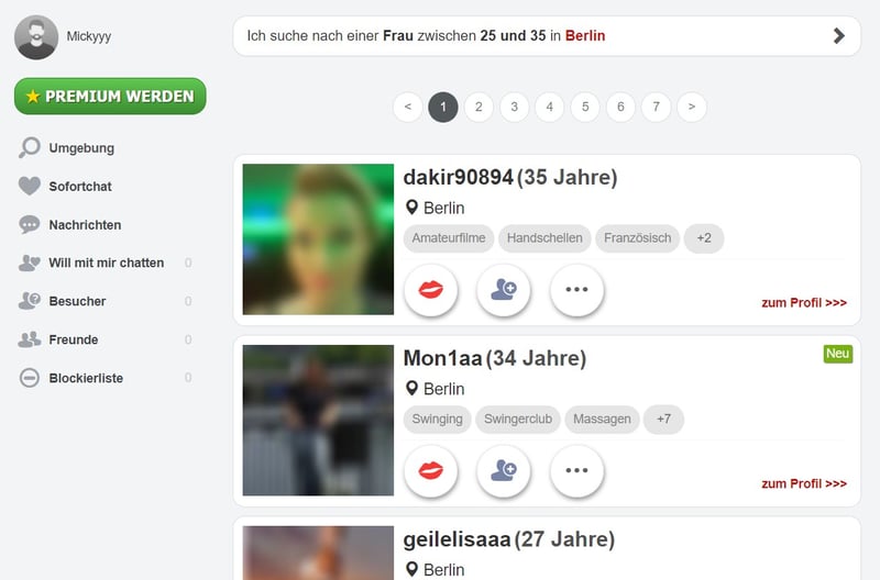 chatanddate.de - Mitgliederbereich Abzocke
