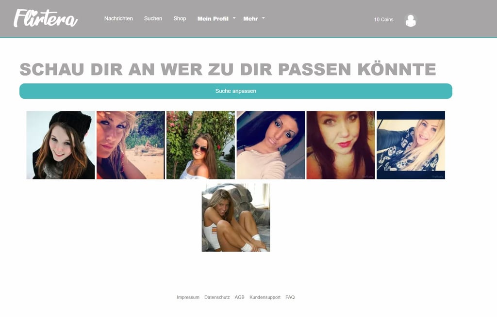 Testbericht - flirtera.de Mitgliederbereich