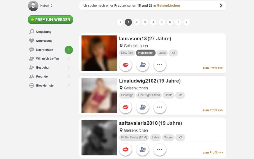 Testbericht - fick-treff24.com Mitgliederbereich