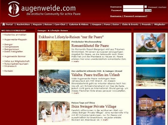 augenweide.com - Mitgliederbereich
