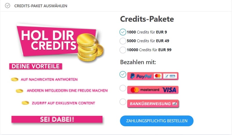 nurwirzwei.com - Kosten Credits
