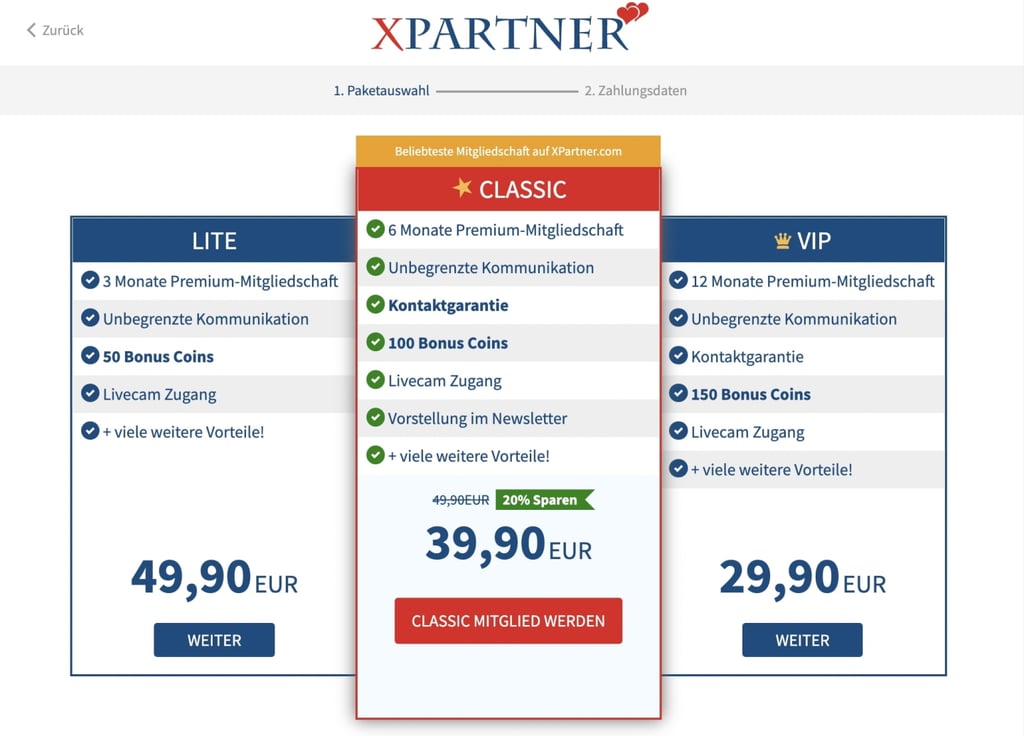 xPartner.com Kosten