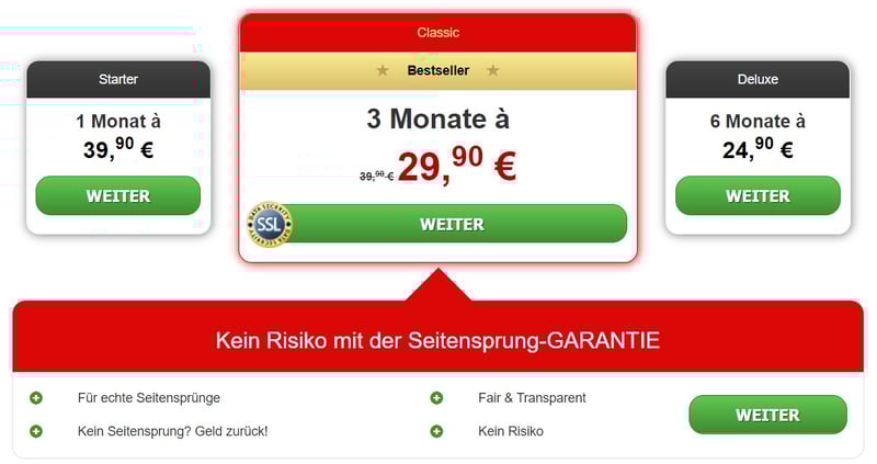Testbericht - fremdgehen.com - Kosten