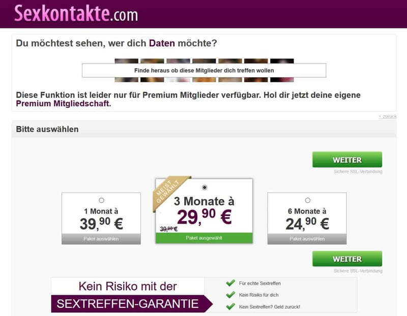 Testbericht - sexkontakte.com Kosten