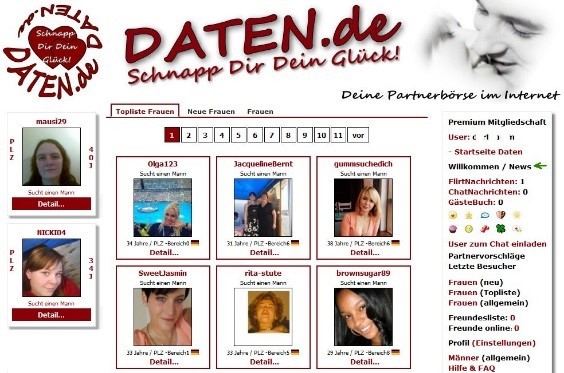 Daten.de - Mitgliederbereich
