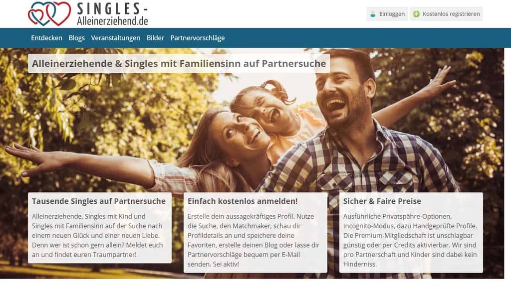 Testbericht: Singles-Alleinerziehend.de