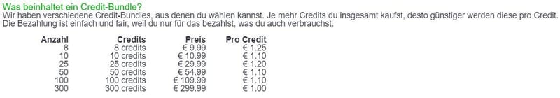affairenmarktplatz.com - Kosten