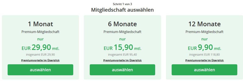 So viel kostet die Mitgliedschaft bei Singl.de