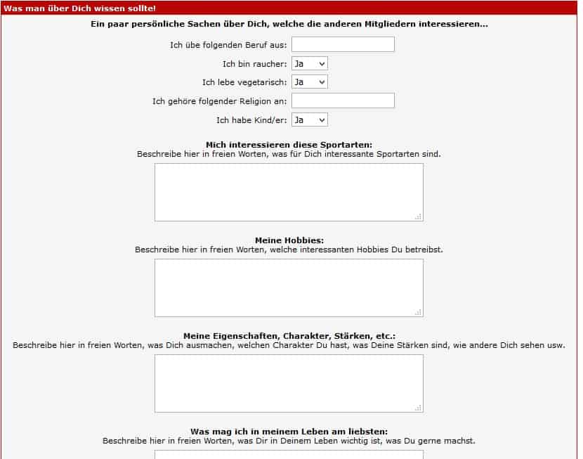 Ein Profil auf SingleExpress.de erstellen