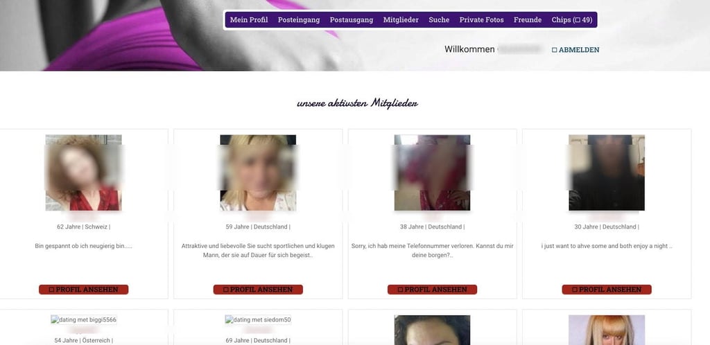 Flirt-Book.com Mitgliederbereich