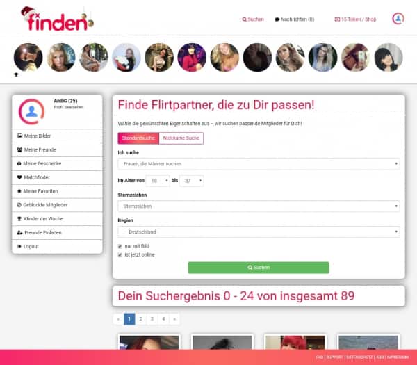 xFinden.com Anmeldung