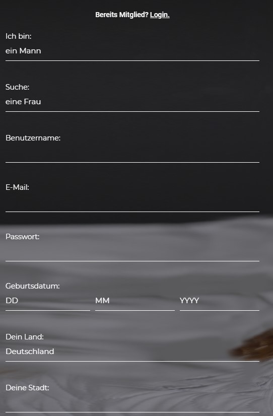 go-milf.com - Registrierung
