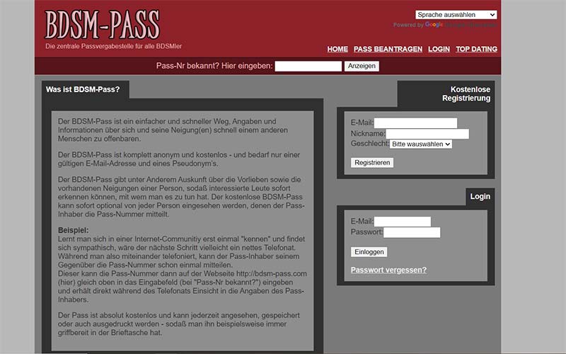 Testbericht BDSM-Pass.com Abzocke